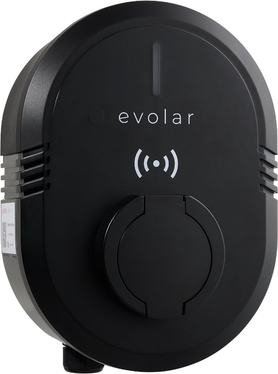 Evolar EV Charger laadpaal - 3-fase 11kW - WiFi - Socket - Type 2- Zwart