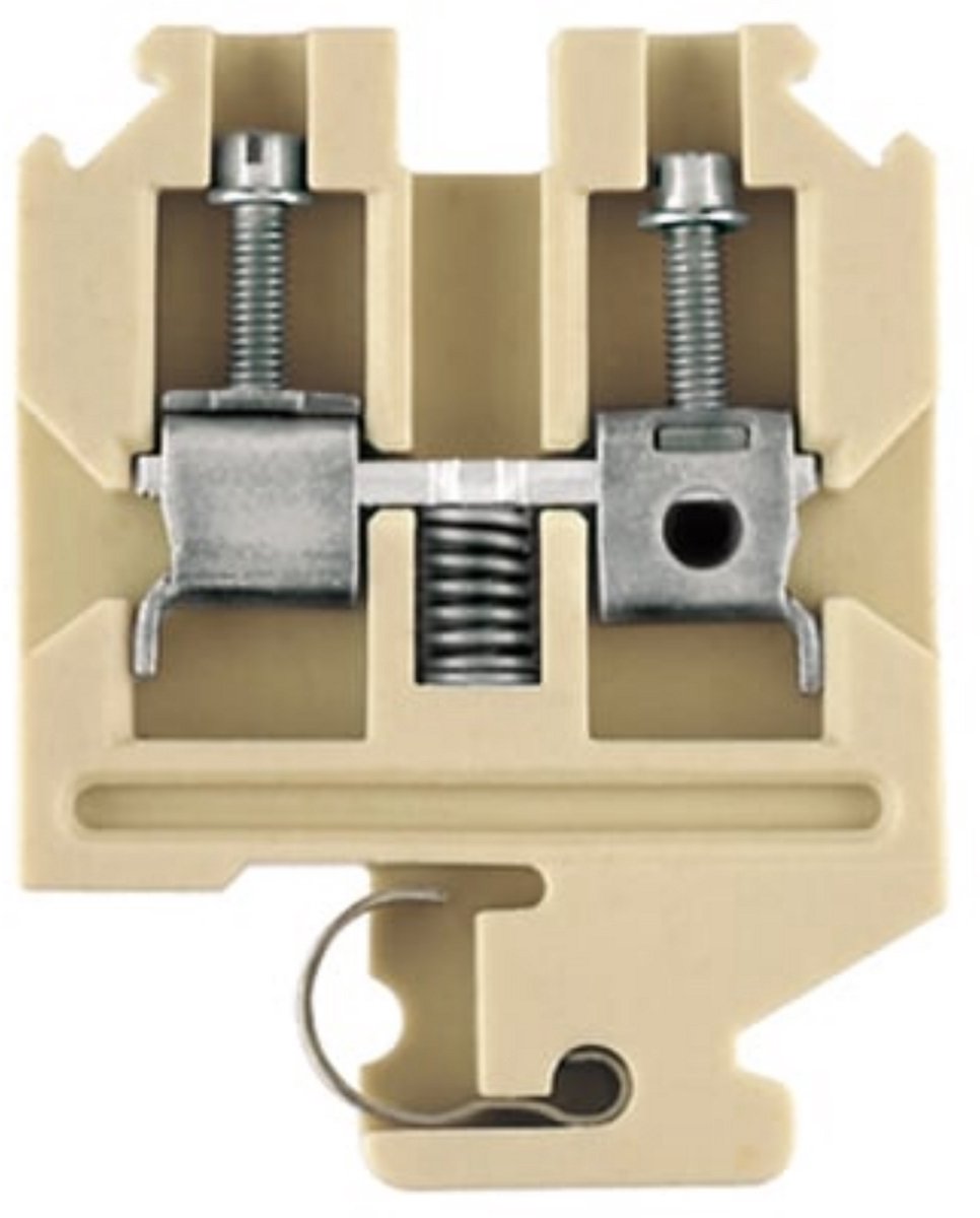 Weidmüller 9502600000 Doorgangsserieklem Schroeven Beige 25 stuk(s)