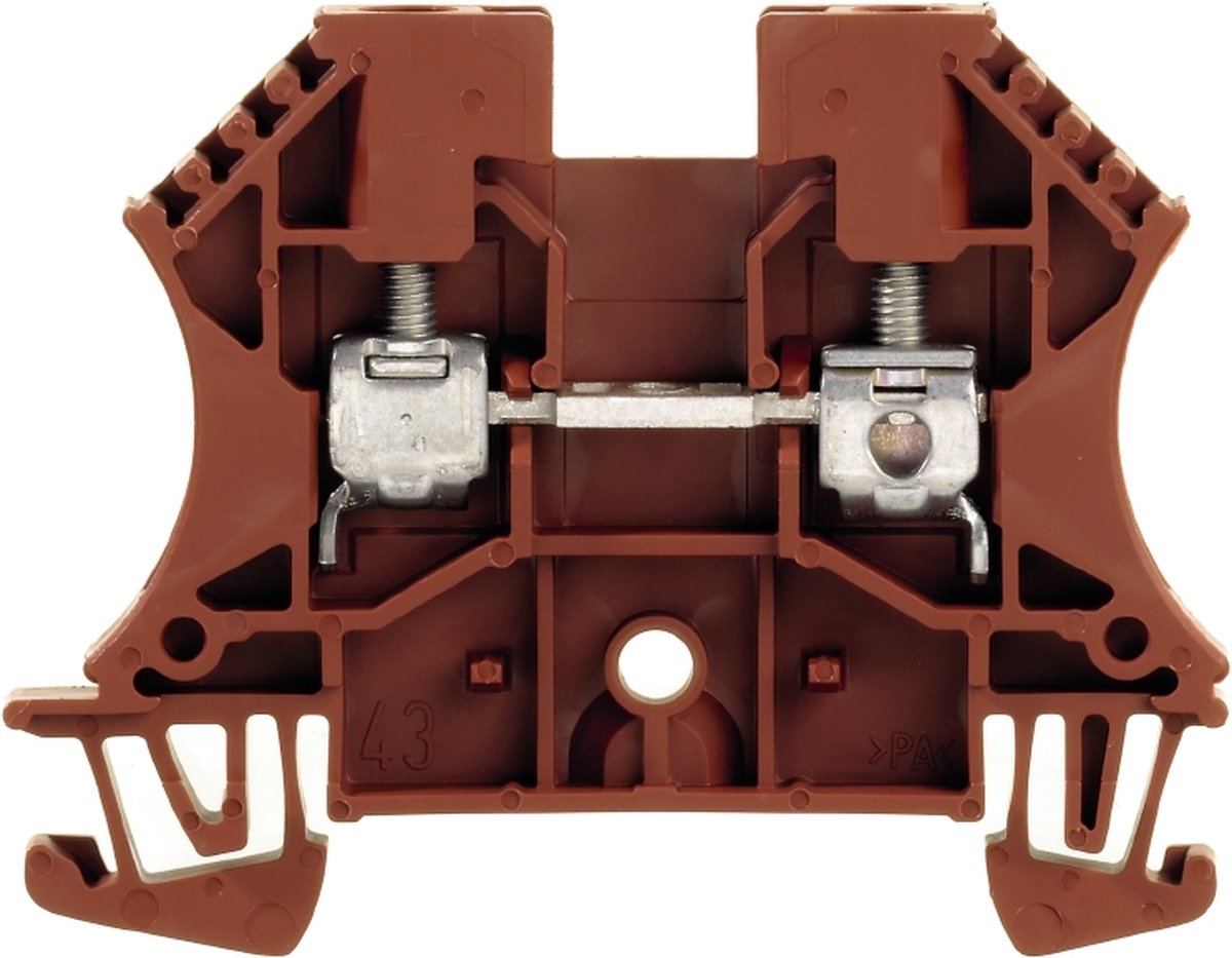 Weidmüller 1037810000 Doorgangsserieklem Schroeven Bruin 100 stuk(s)