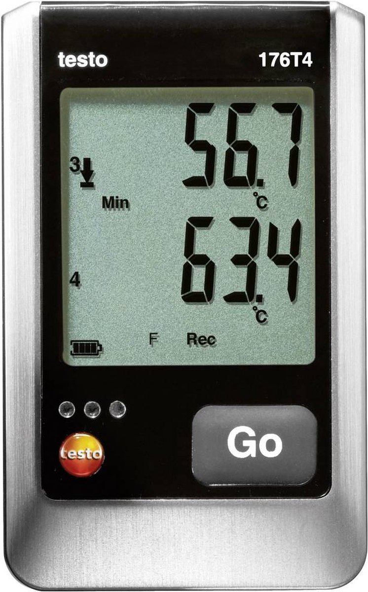 testo 176 T4 Temperatuur datalogger Te meten grootheid: Temperatuur -200 tot 1000 °C