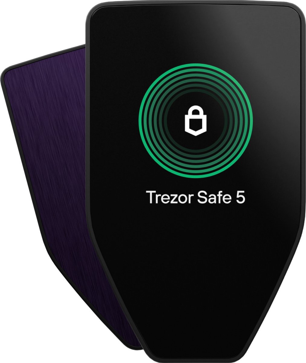 Trezor Safe 5 Hardware wallet SLATS5VOB1100 USB-C, Micro-SD