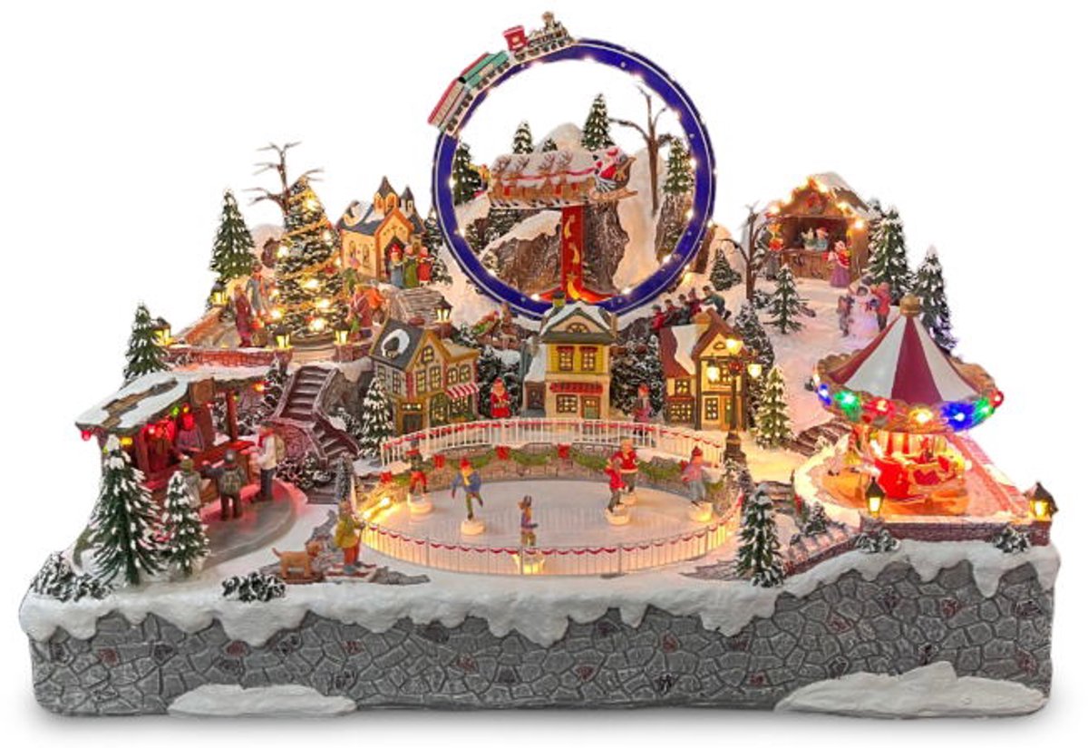 Kerstspeeltuin Met IJsbaan - Oosterik home