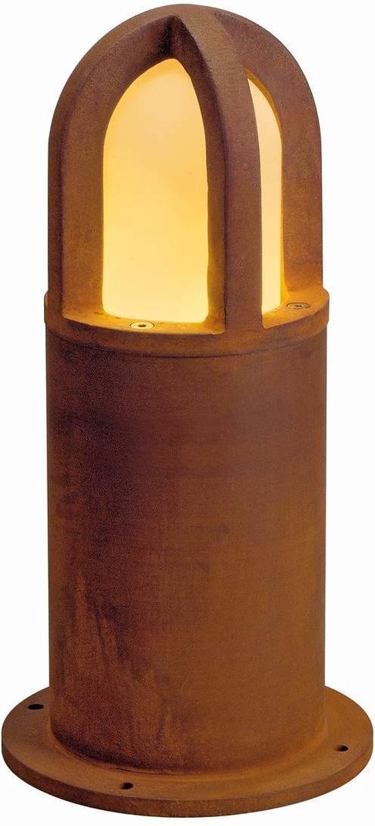 Staande buitenlamp Spaarlamp E27 11 W SLV Rusty Cone 40 229431 IJzer (geroest)