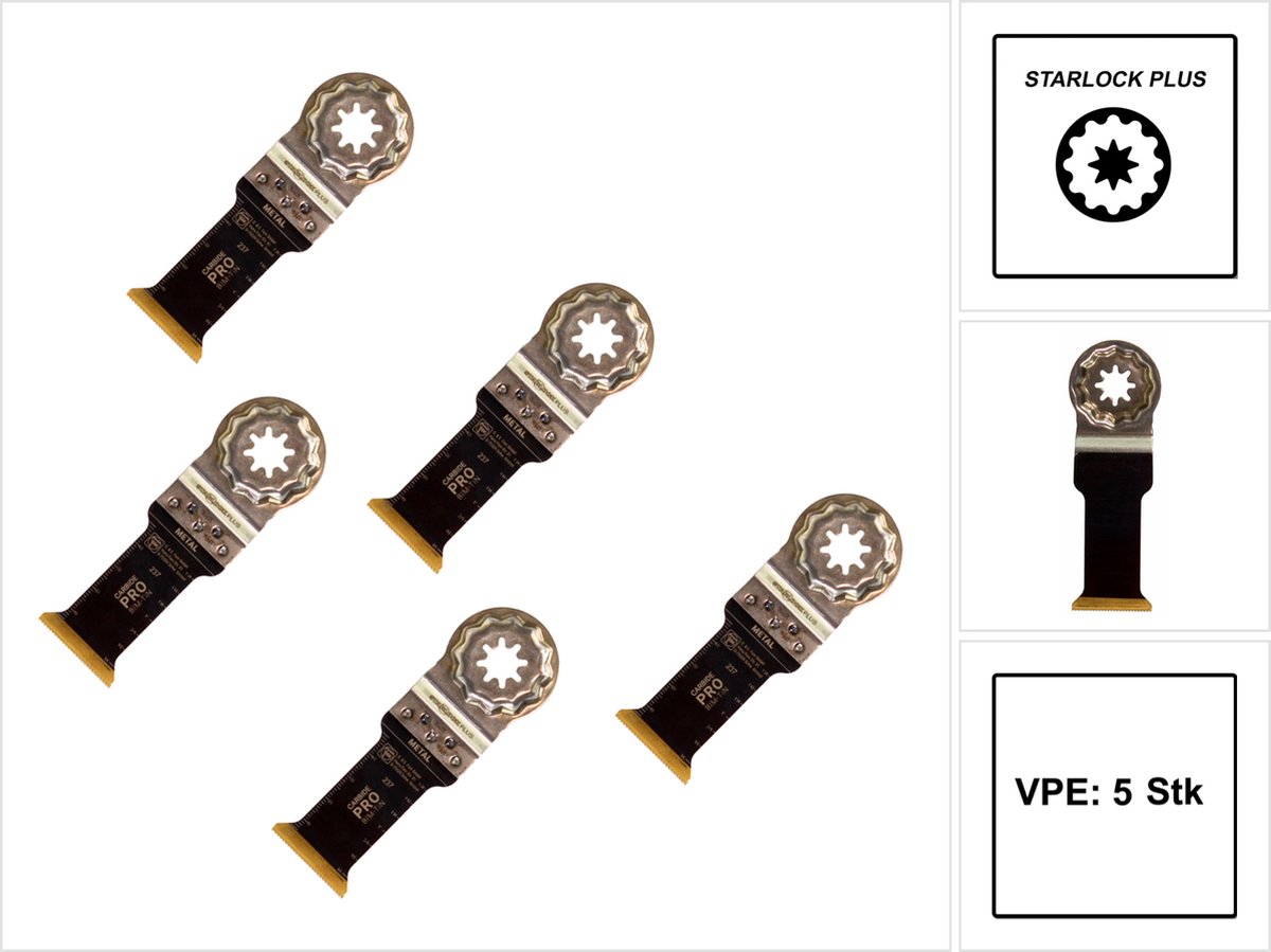 Fein 63502237230 E-CUT CARBIDE PRO Invalzaagblad 32 mm 5 stuk(s)