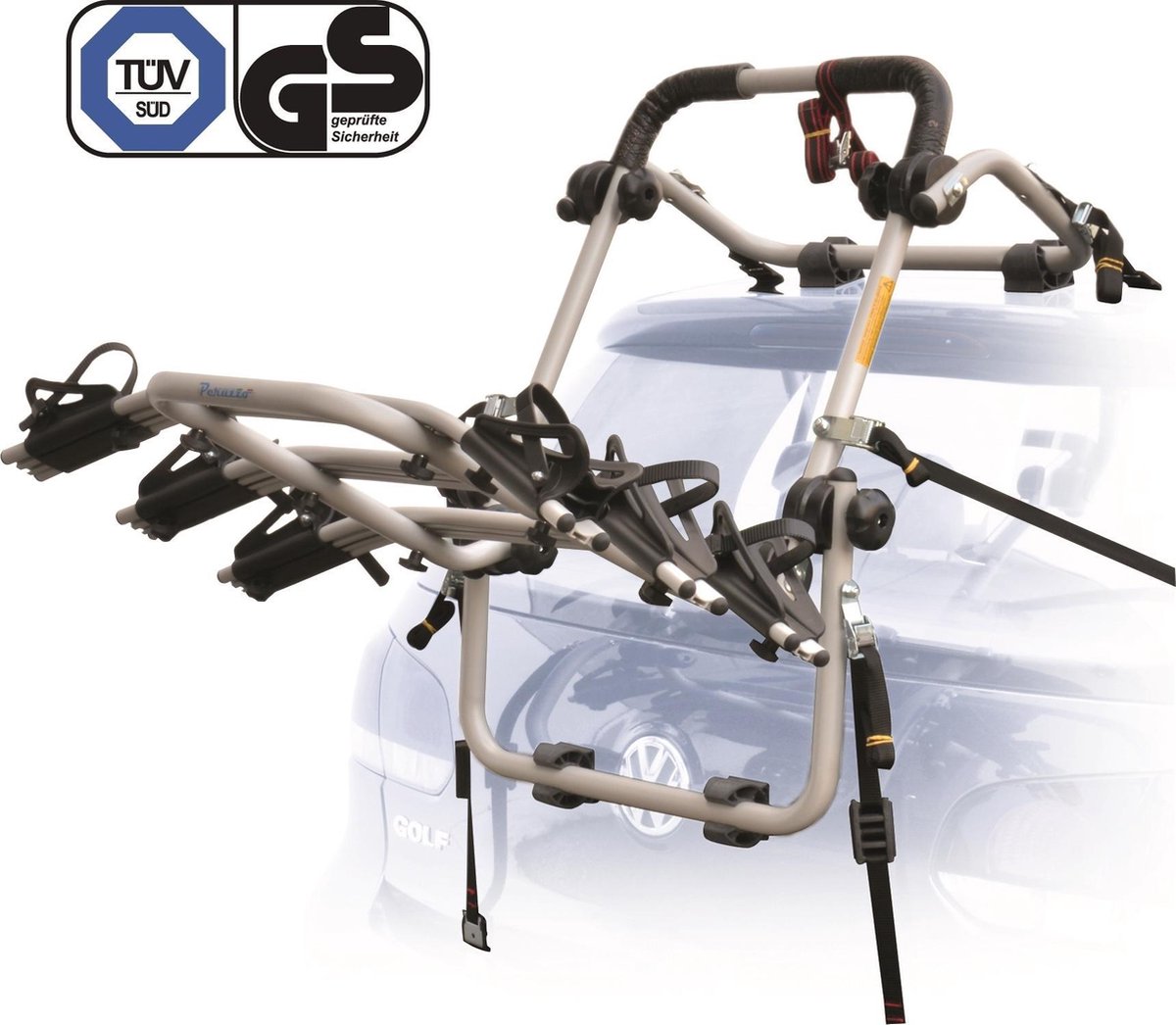 Peruzzo Firenze 660/3 - Fietsendrager Achterklep - Geschikt voor 3 fietsen - Grijs