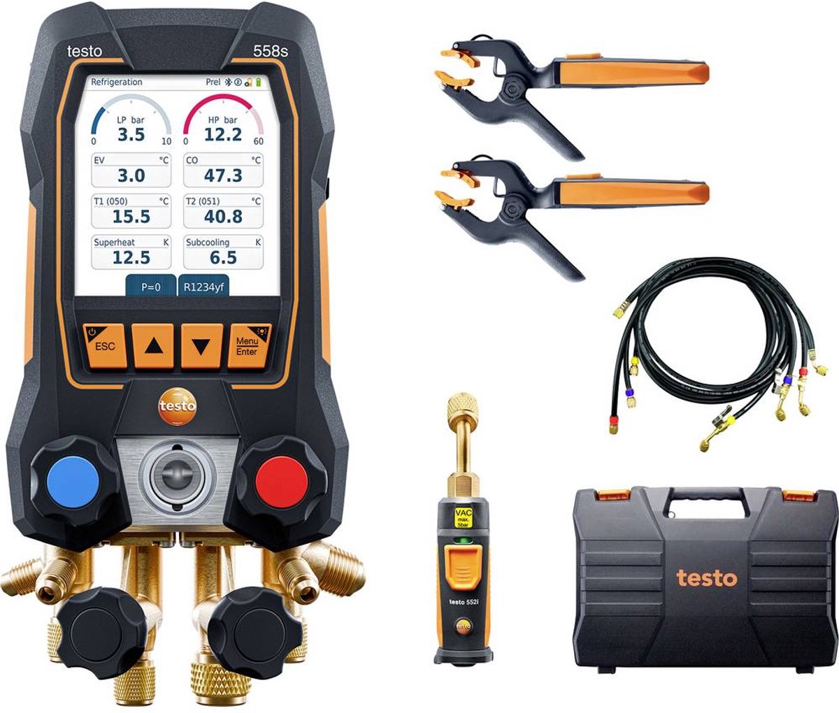testo 558s Smart vacuümset Met vulslangset