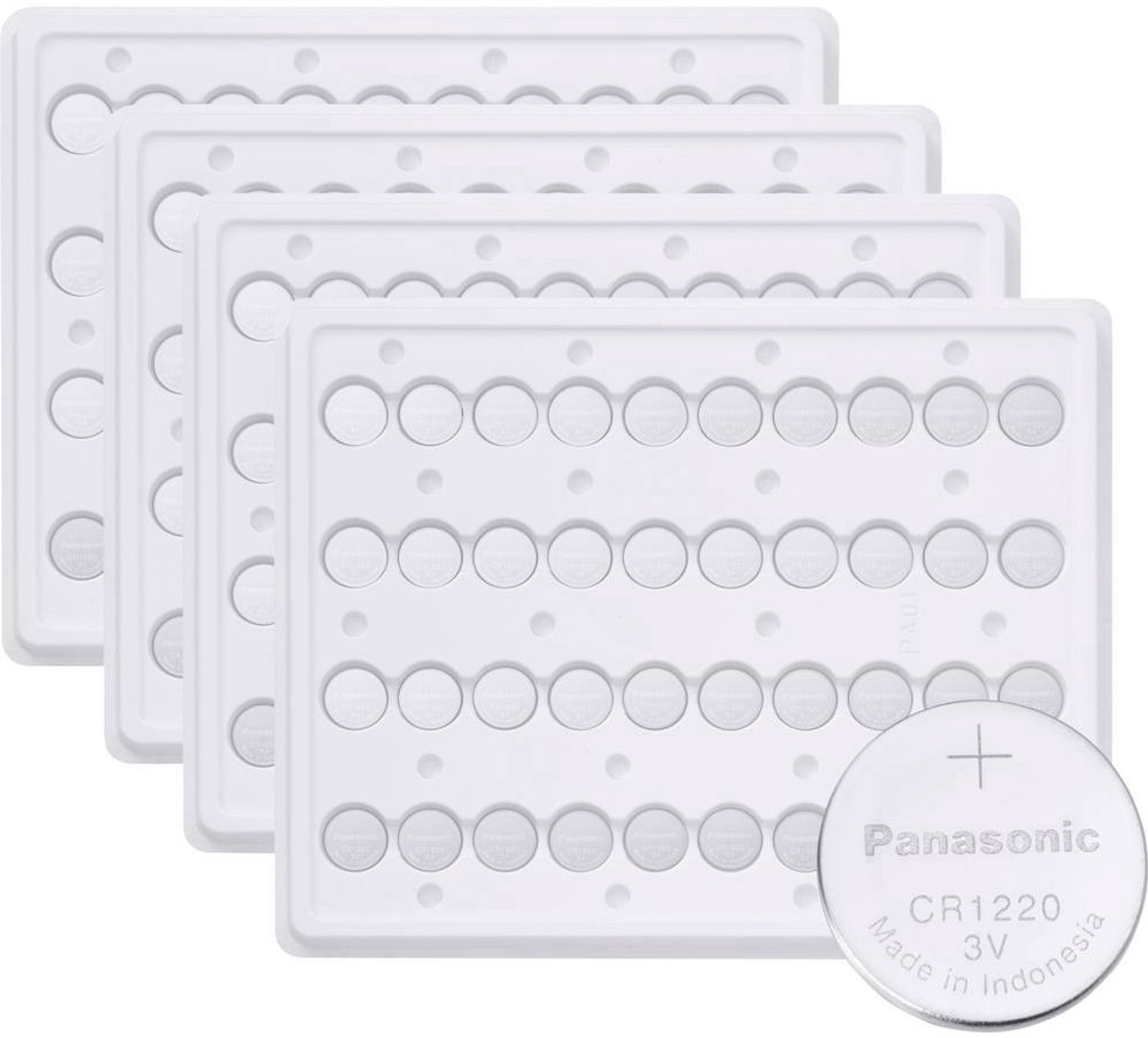Panasonic Knoopcel CR1220 3 V 1600 stuk(s) 35 mAh Lithium CR1220