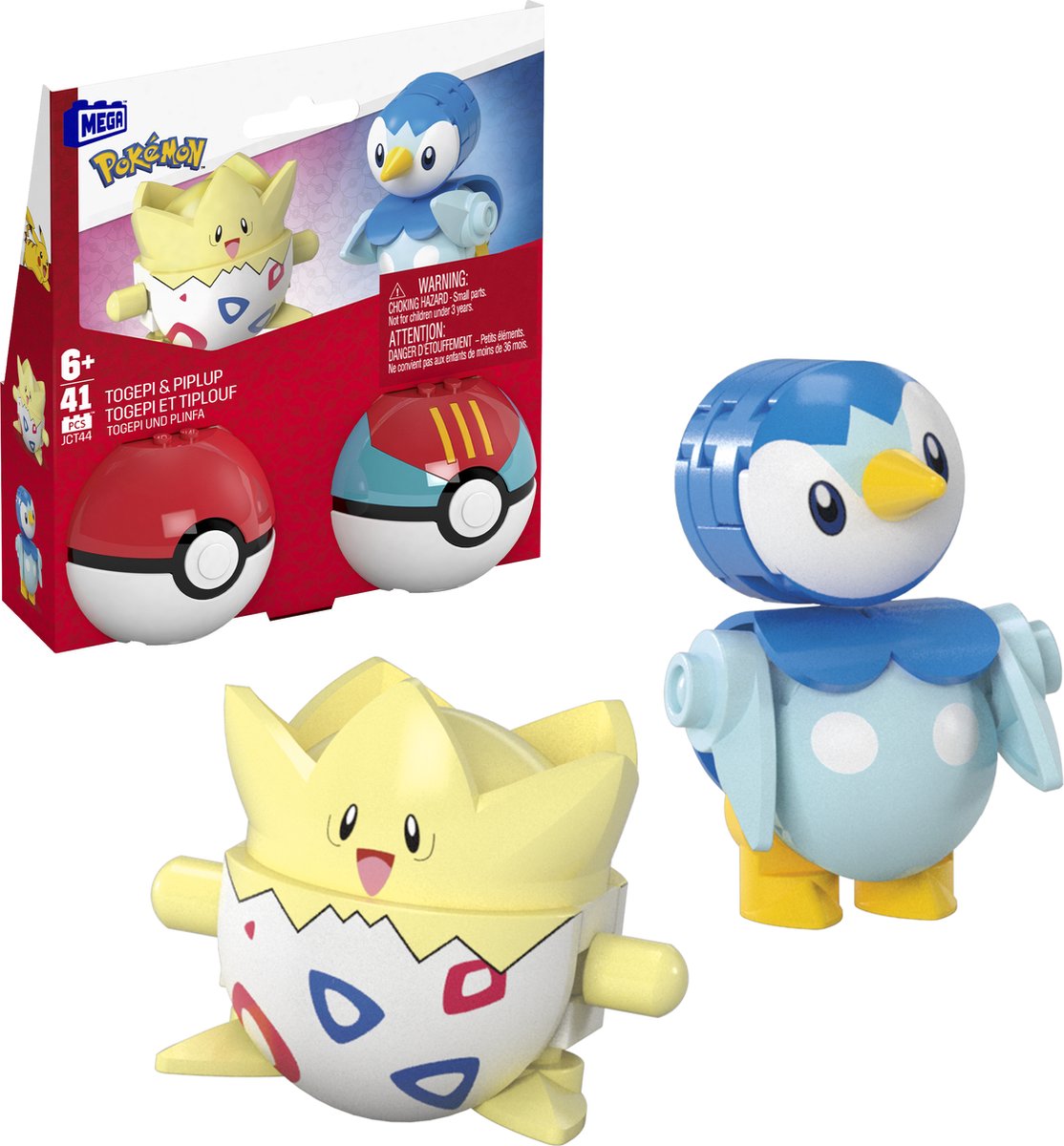 Mattel Mega Pokémon Togepi en Piplup