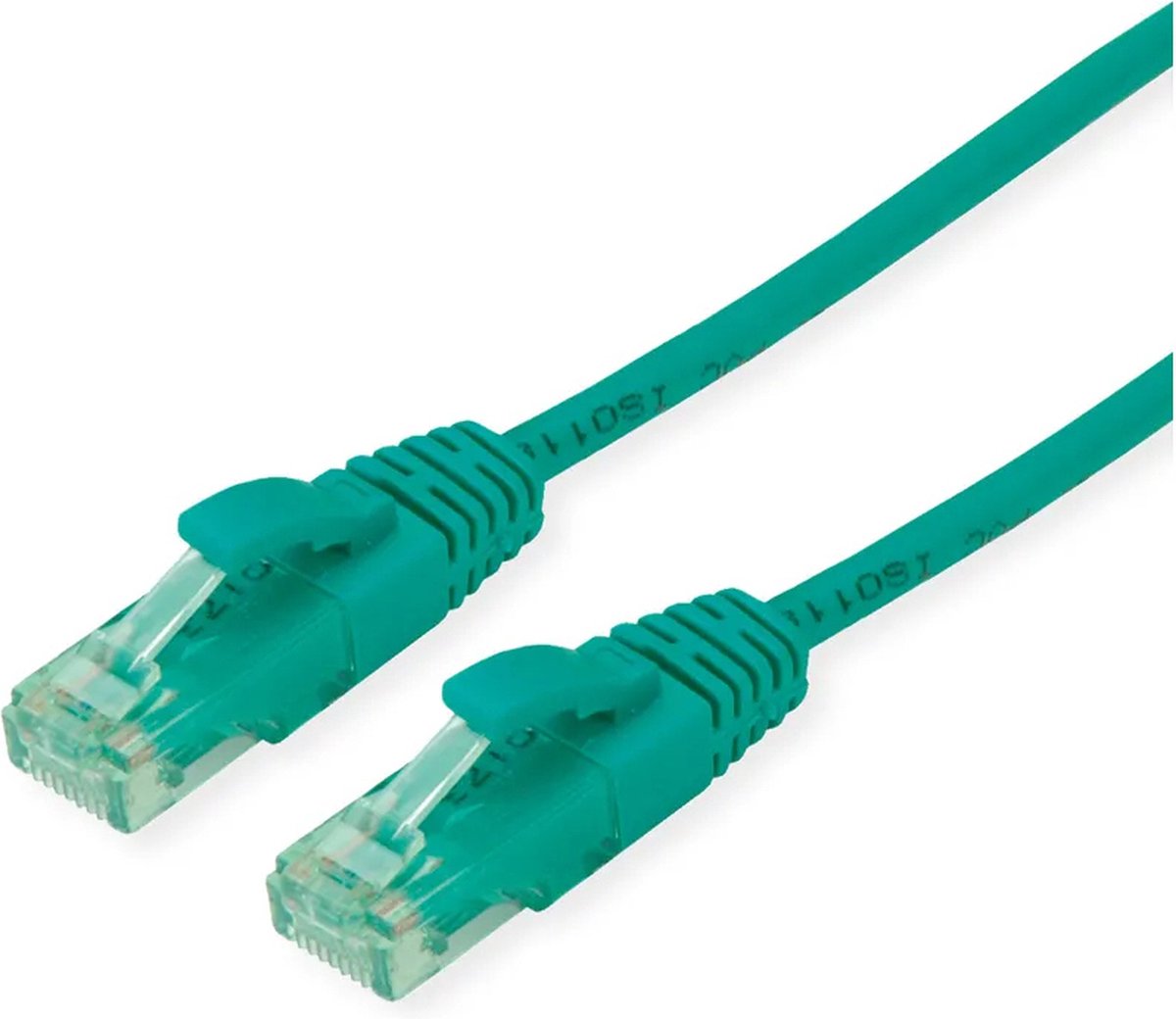roline recycled material RJ45 (cross) Netwerkkabel Aansluitkabel CAT 6A U/UTP 15 m Groen