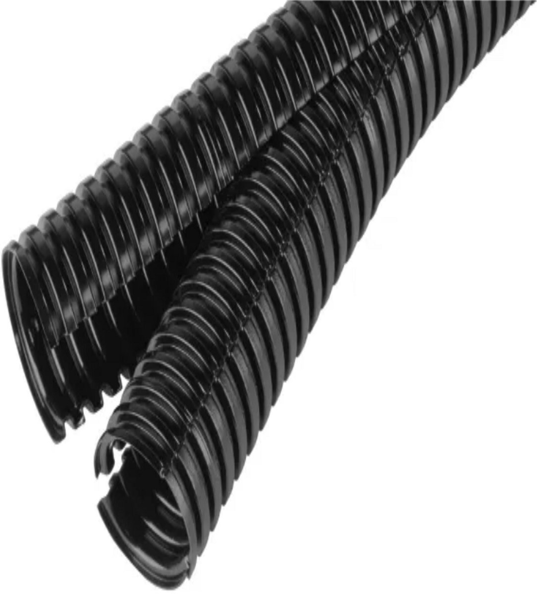 Fränkische Rohrwerke 38402000 Co-flex PP-UV 20 sw Beschermslang (ribbelslang) Zwart 19.2 mm 50 m
