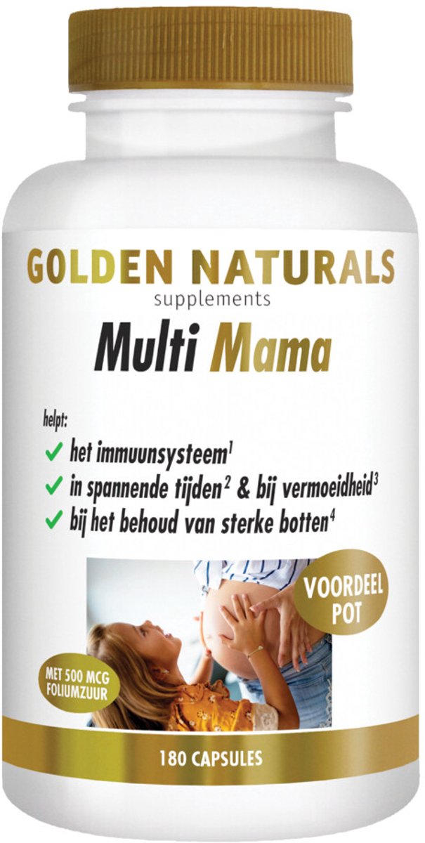 Gratis Verzending: 2x Golden Naturals Multi Mama 180 vegacapsules