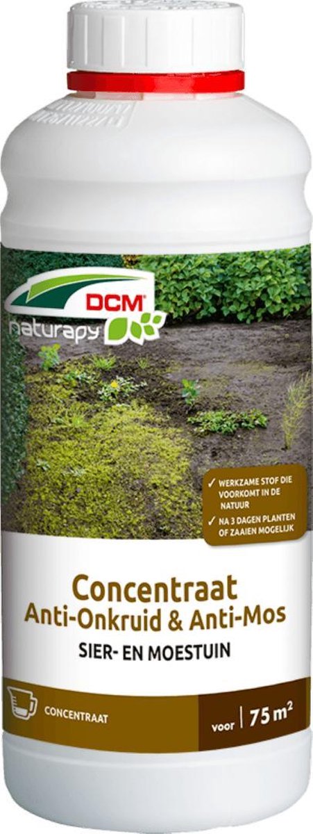 12 stuks! Anti-Onkruid & Anti-Mos Sier- & Moestuin Concentraat 1 L - Dcm
