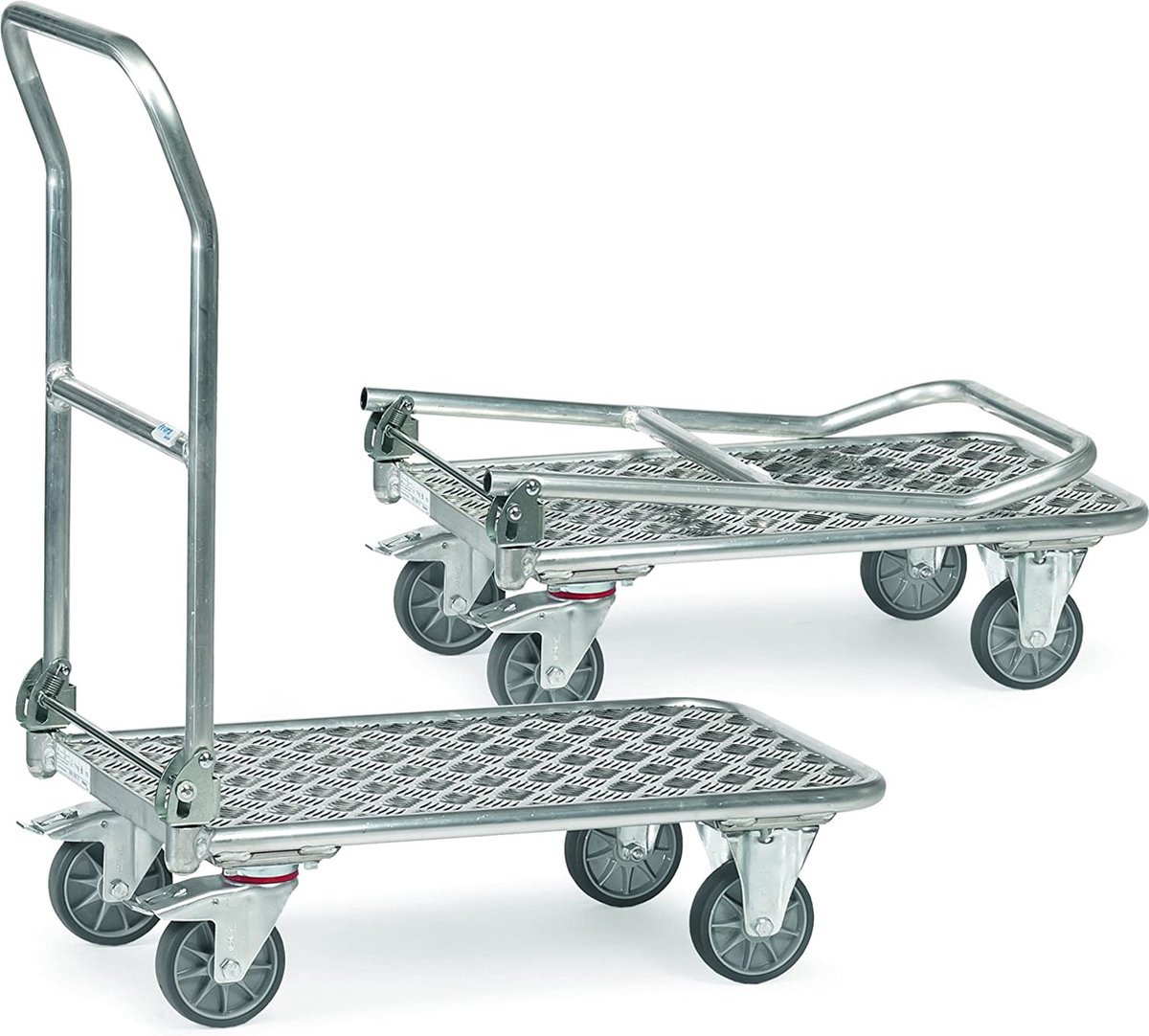 Fetra Hauptartikel 1134 Plateauwagen Inklapbaar Aluminium Laadvermogen (max.): 150 kg