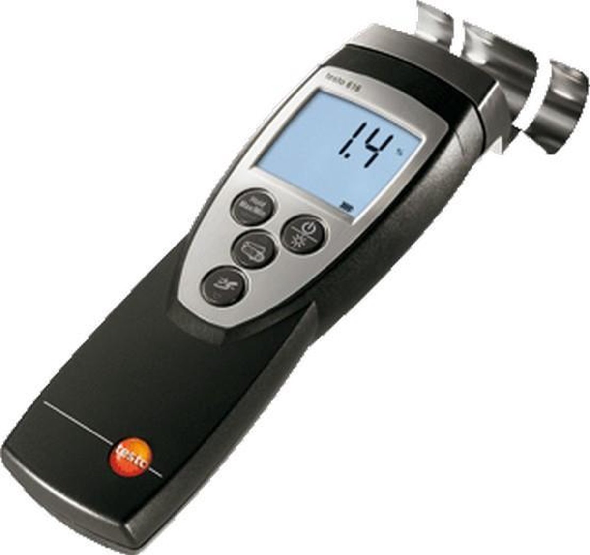 testo 616 Materiaalvochtmeter Meetbereik bouwvochtigheid 0 tot 20 %Vol. Meetbereik houtvochtigheid (bereik) 0 tot 50 %Vol.