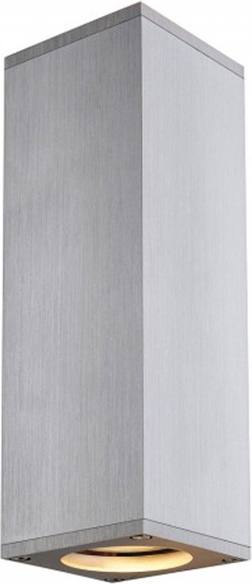 SLV Theo 1000329 Wandlamp GU10 Aluminium (geborsteld), Wit