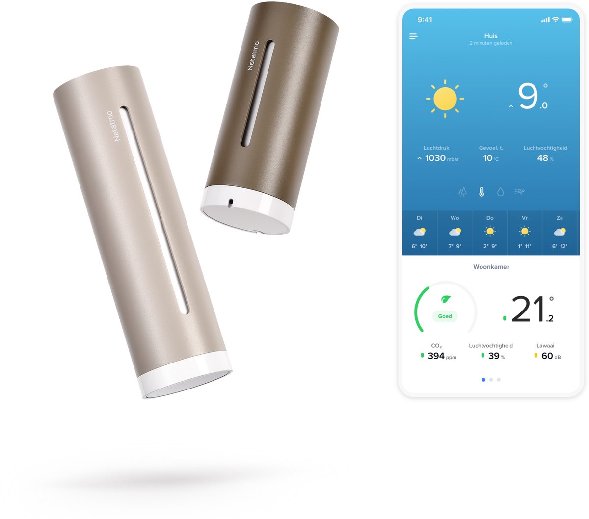 Netatmo Weerstation ORIGINAL (2e Generatie) - Slim Weerstation - 12 Metingen - Werkt met Apple HomeKit Alexa Google Home
