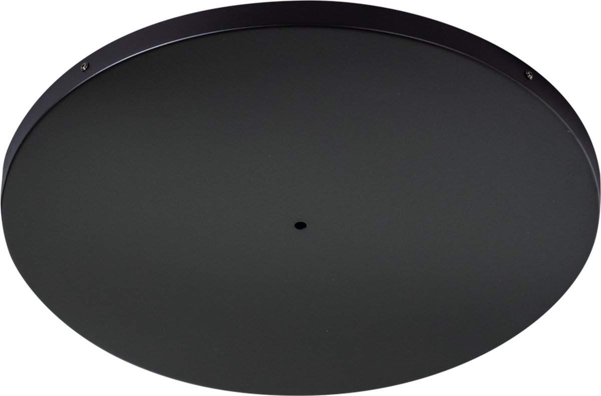ETH - ronde plafondkap met kruisbeugel - Ø70 x 3 cm - mat zwart