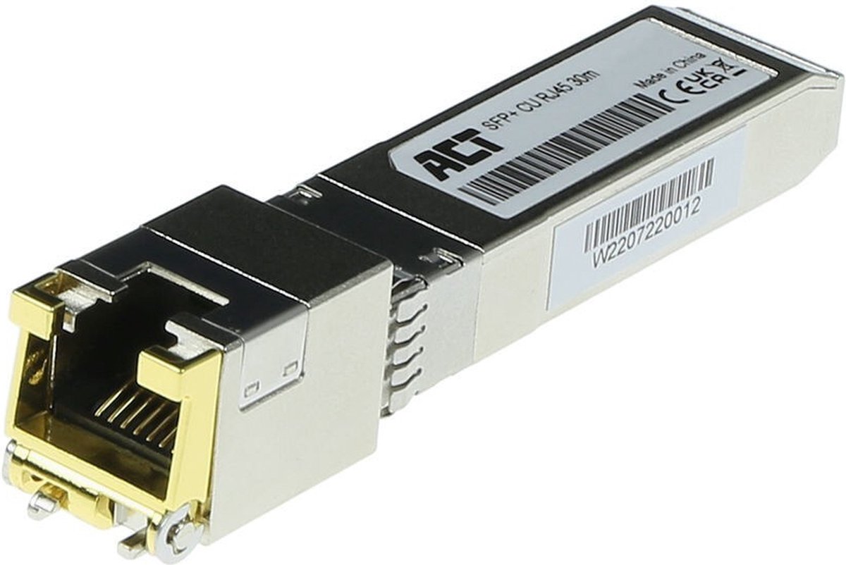 ACT SFP+ 10Gbase koper RJ45 coded for HP Aruba / Procurve