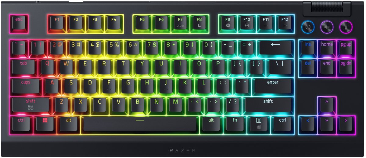 Razer BlackWidow V4 Low-Profile Tenkeyless HyperSpeed Linear Yellow toetsenbord