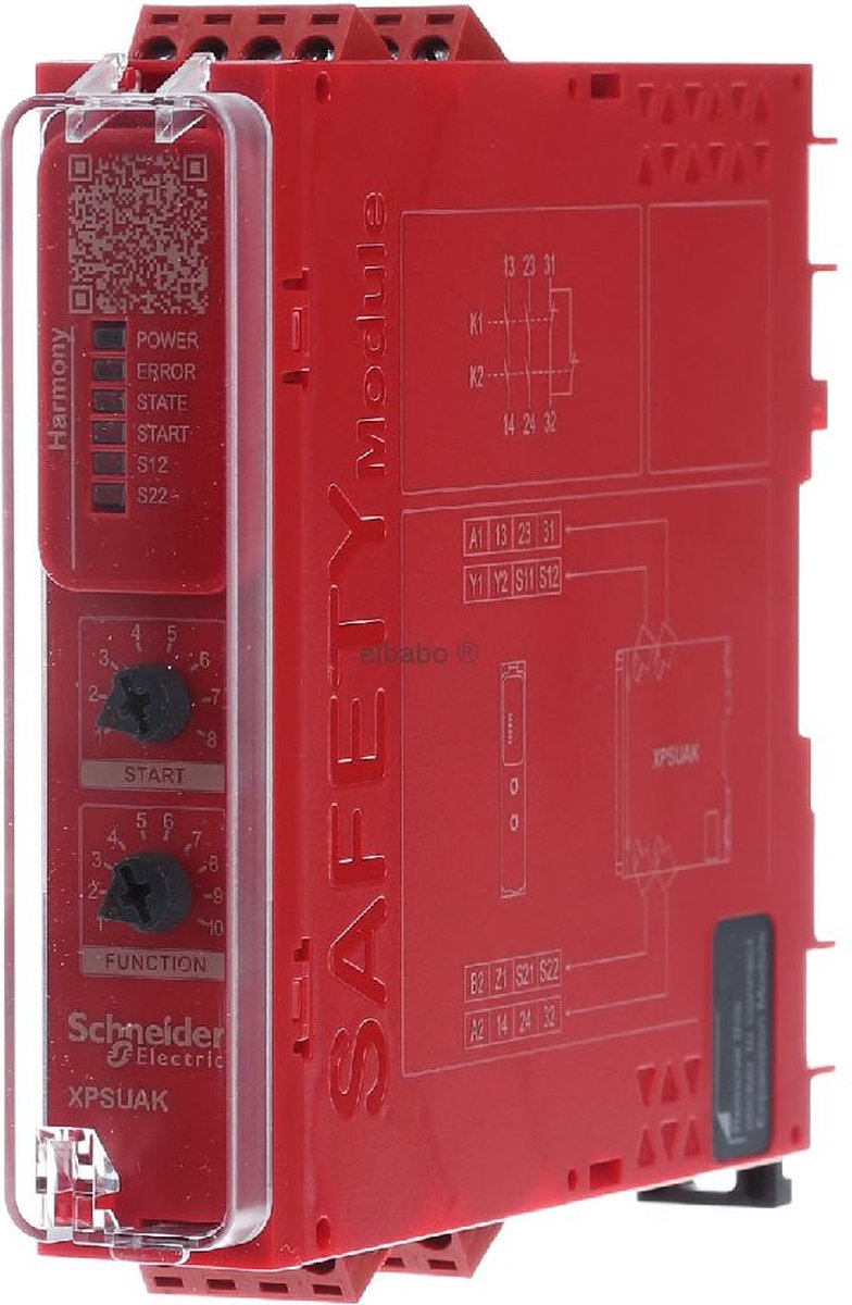 Schneider Electric XPSUAK12AP Veiligheidsrelais Voedingsspanning (num): 24 V DC/AC 2x NO, 1x NC (b x h x d) 22.5 x 100 x 120 mm LED-weergave 1 stuk(s)