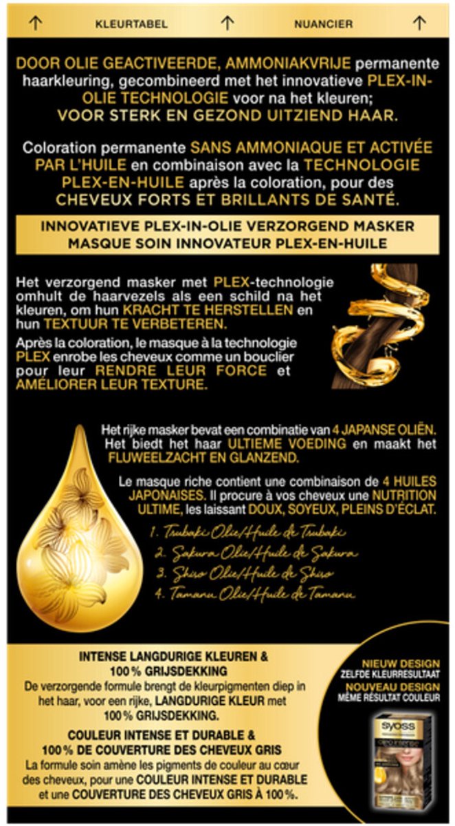 48x Syoss Color Oleo Intense 8-05 Beige Blond