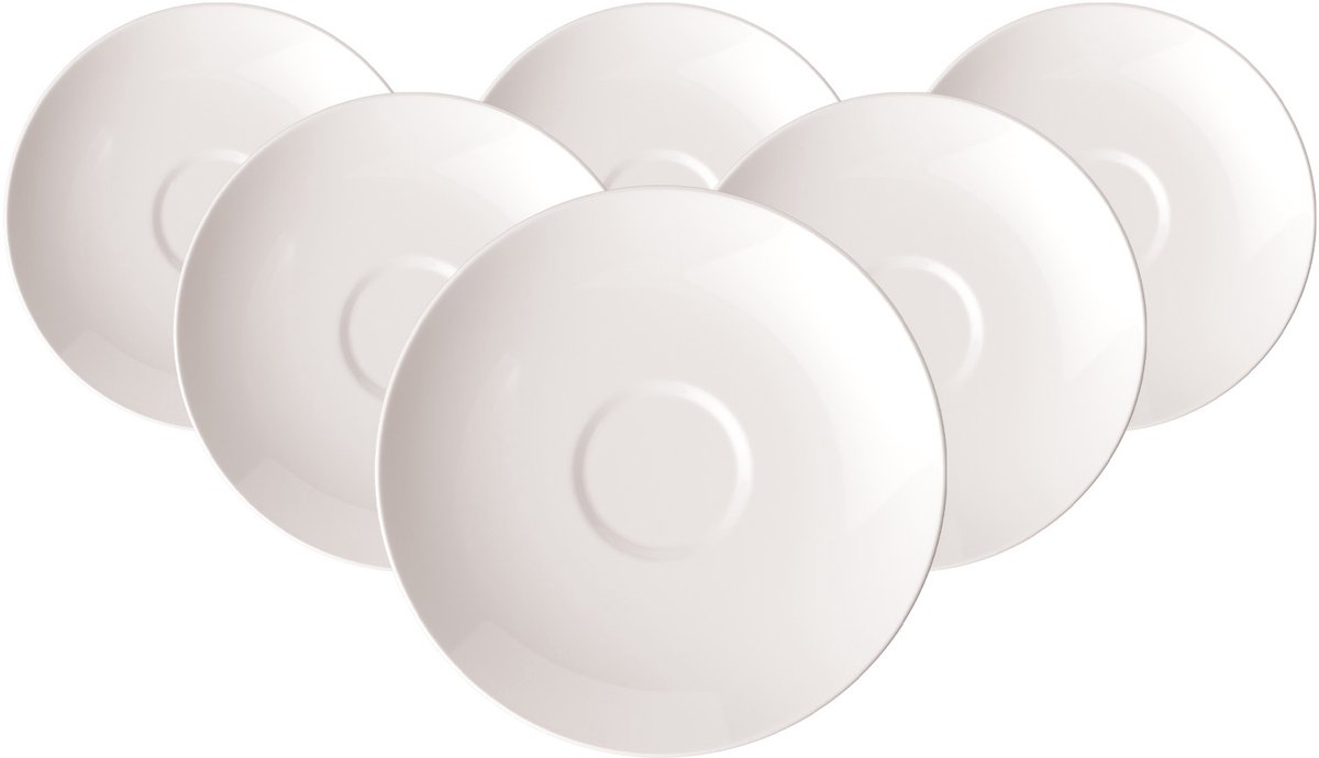 Villeroy&Boch Rose Garden - Kaffee-/Teeuntertassen - Set van 6 -Ø 14,8 cm (6 stuks)