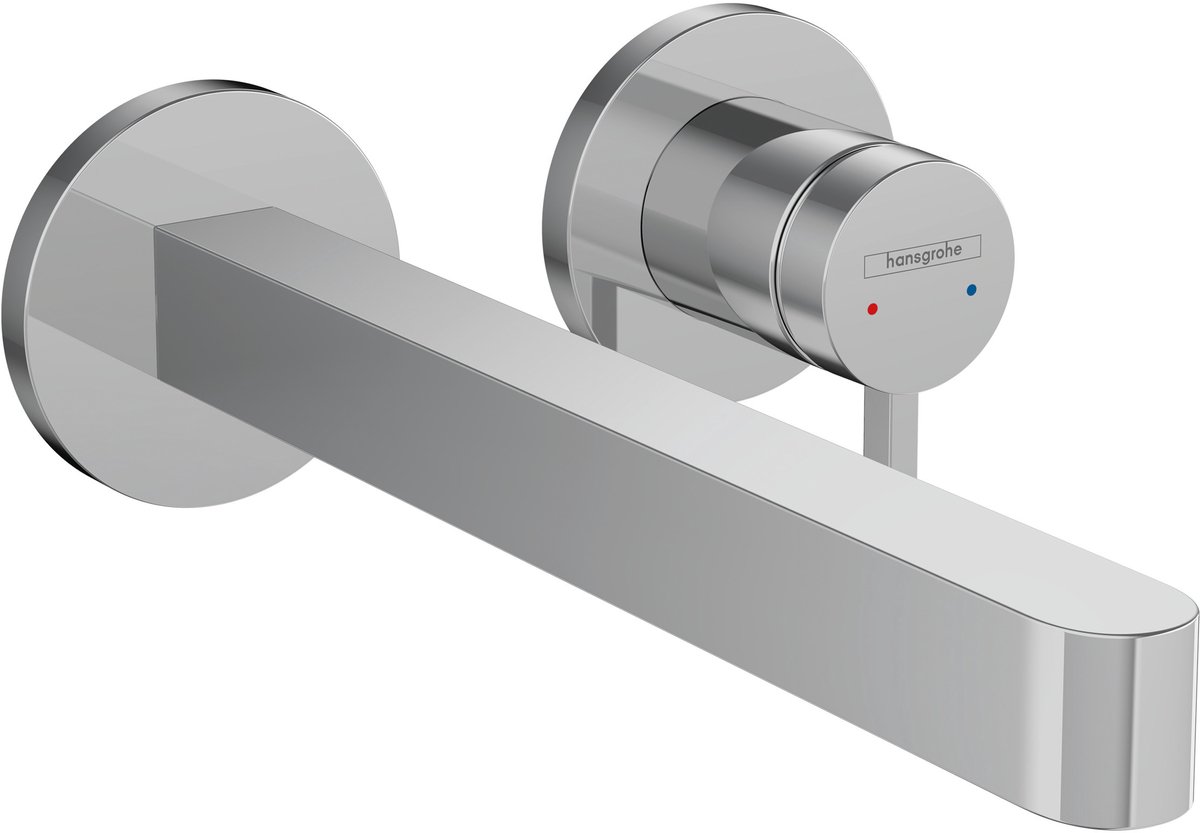 Hansgrohe Finoris -Ééngreeps wastafelmengkraan inbouw - Voorsprong 228 mm chroom