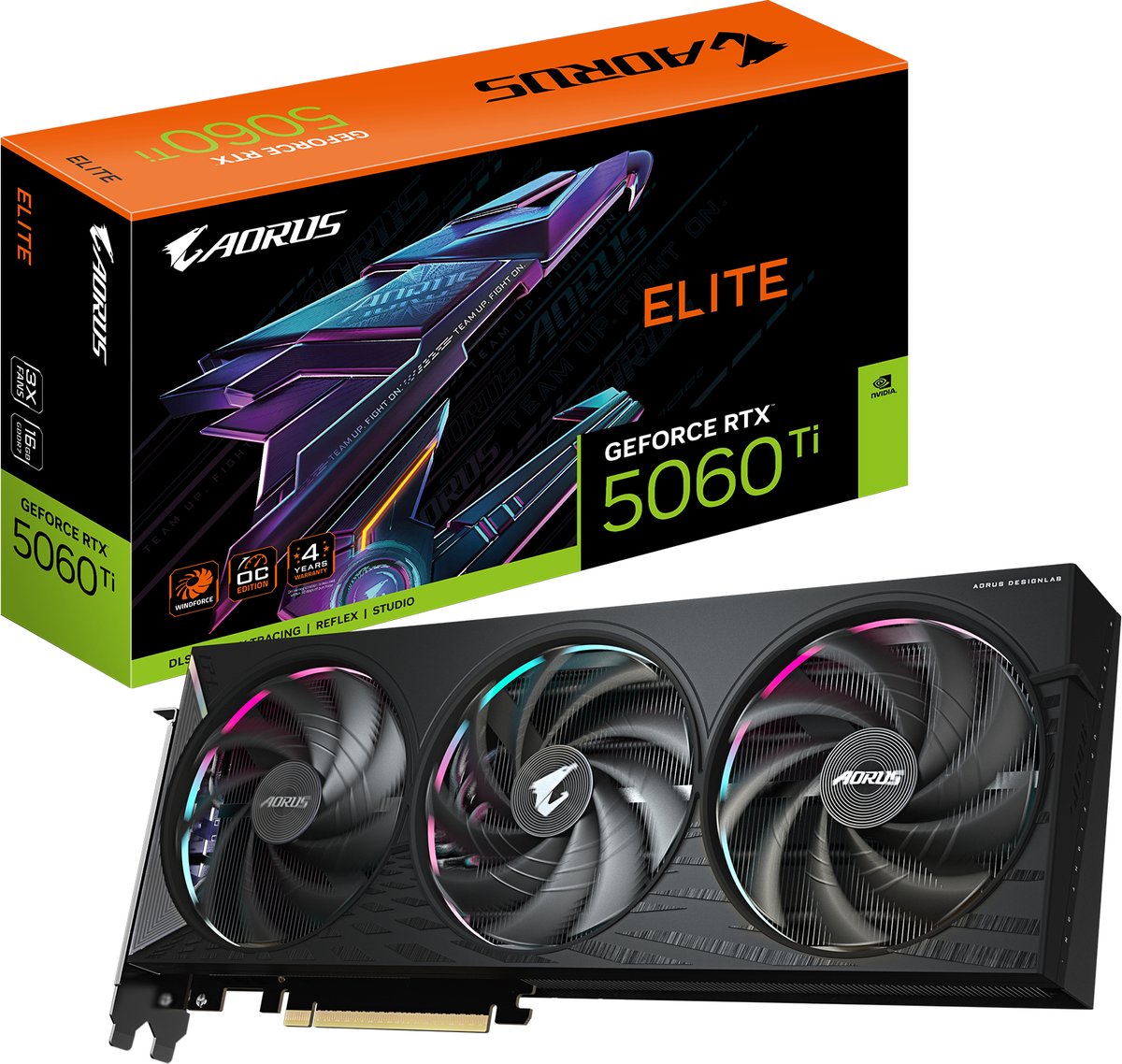 Gigabyte Nvidia GeForce RTX 5060 Ti GeForce RTX 5060 Ti 16 GB GDDR7-RAM