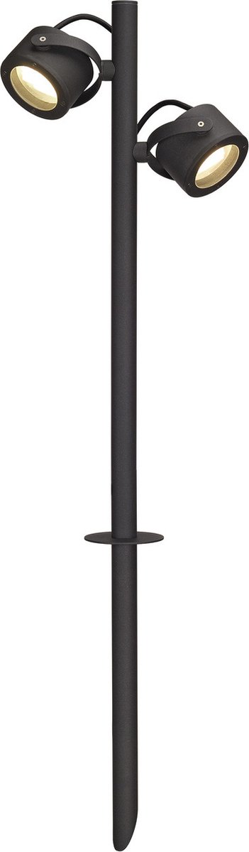 Staande buitenlamp Spaarlamp GX53 9 W SLV SITRA 360 231535 Antraciet