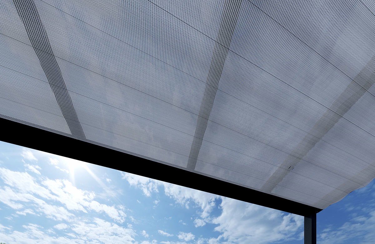 Zonnedoek 250x700 cm platina Prince Line - Outdoor queen