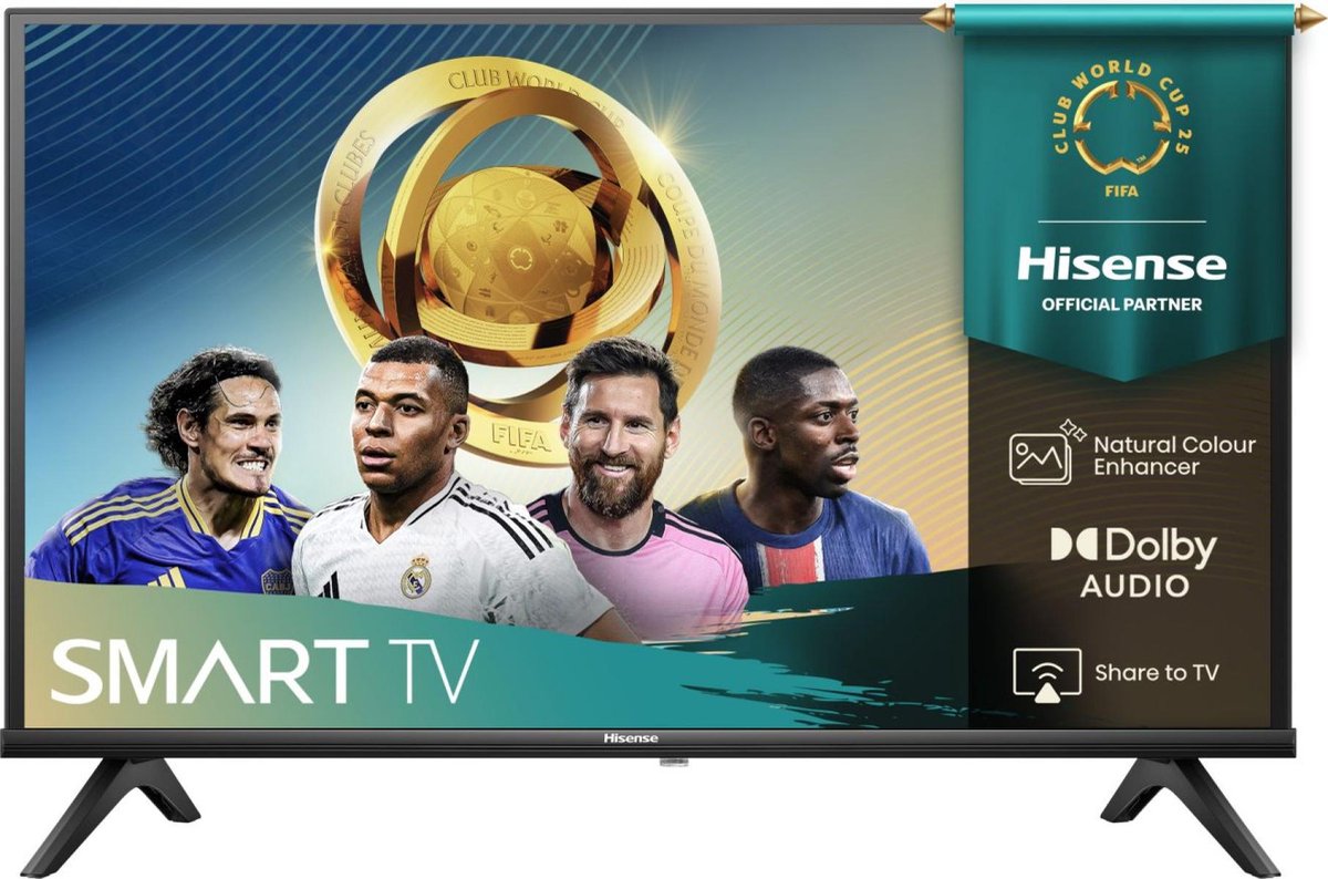 Hisense 40A4Q - LCD TV - HD Ready 60Hz HDR10 - Zwart (2025)