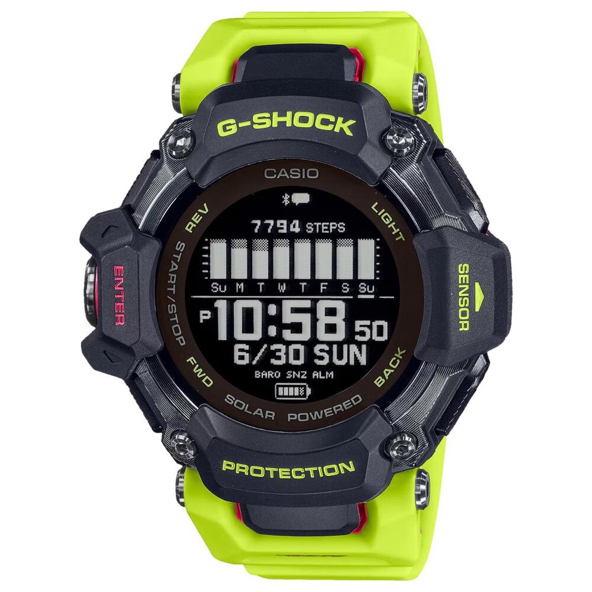 Casio G-Shock GBD-H2000-1A9ER Horloge - Kunststof - Groen -Ø 50 mm