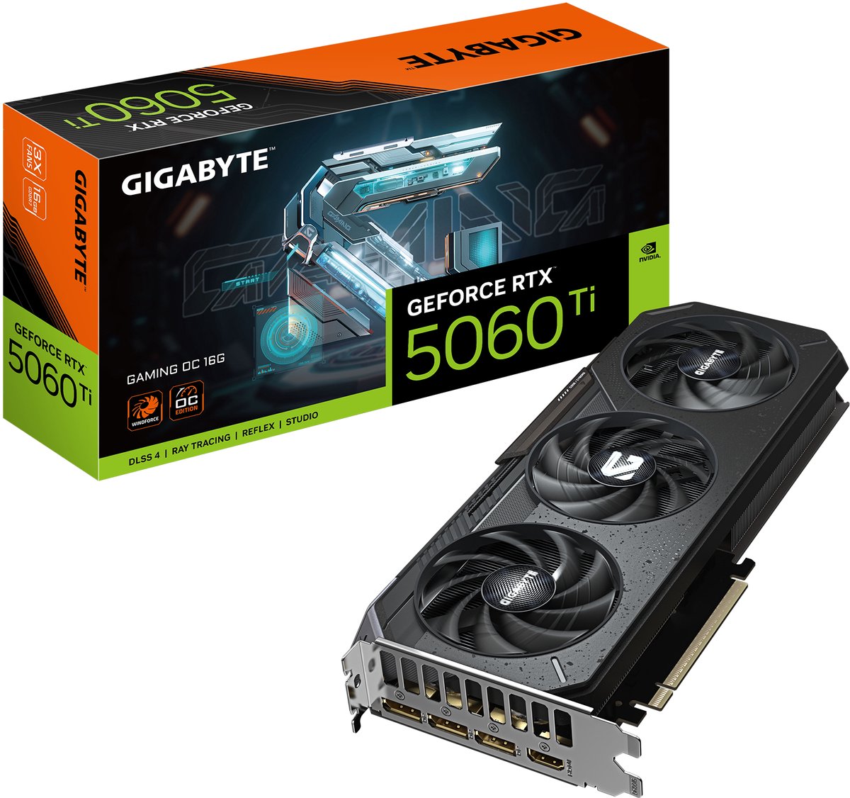 Gigabyte Nvidia GeForce RTX 5060 Ti GeForce RTX 5060 Ti 16 GB GDDR7-RAM