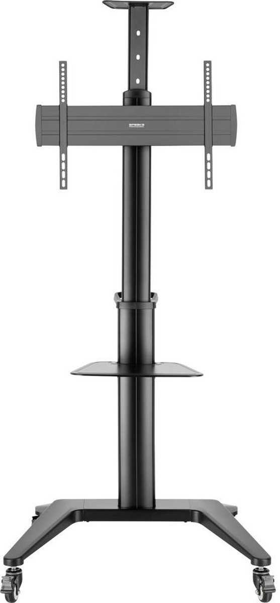 SpeaKa Professional SP-TVC-1400 TV-wagen In hoogte verstelbaar, Apparaatplank 94,0 cm (37) - 190,5 cm (75) Vloerstandaard, Landschapformaat / portretformaat,