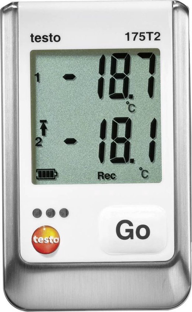testo 0572 1752 175 T2 Temperatuur datalogger Te meten grootheid Temperatuur -40 tot +120 °C