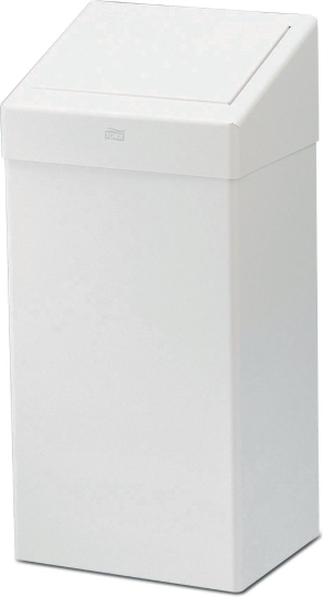 TORK System B1 228000 Afvalbak 50 l Metaal (b x h x d) 341 x 706 x 258 mm Wit 1 stuk(s)