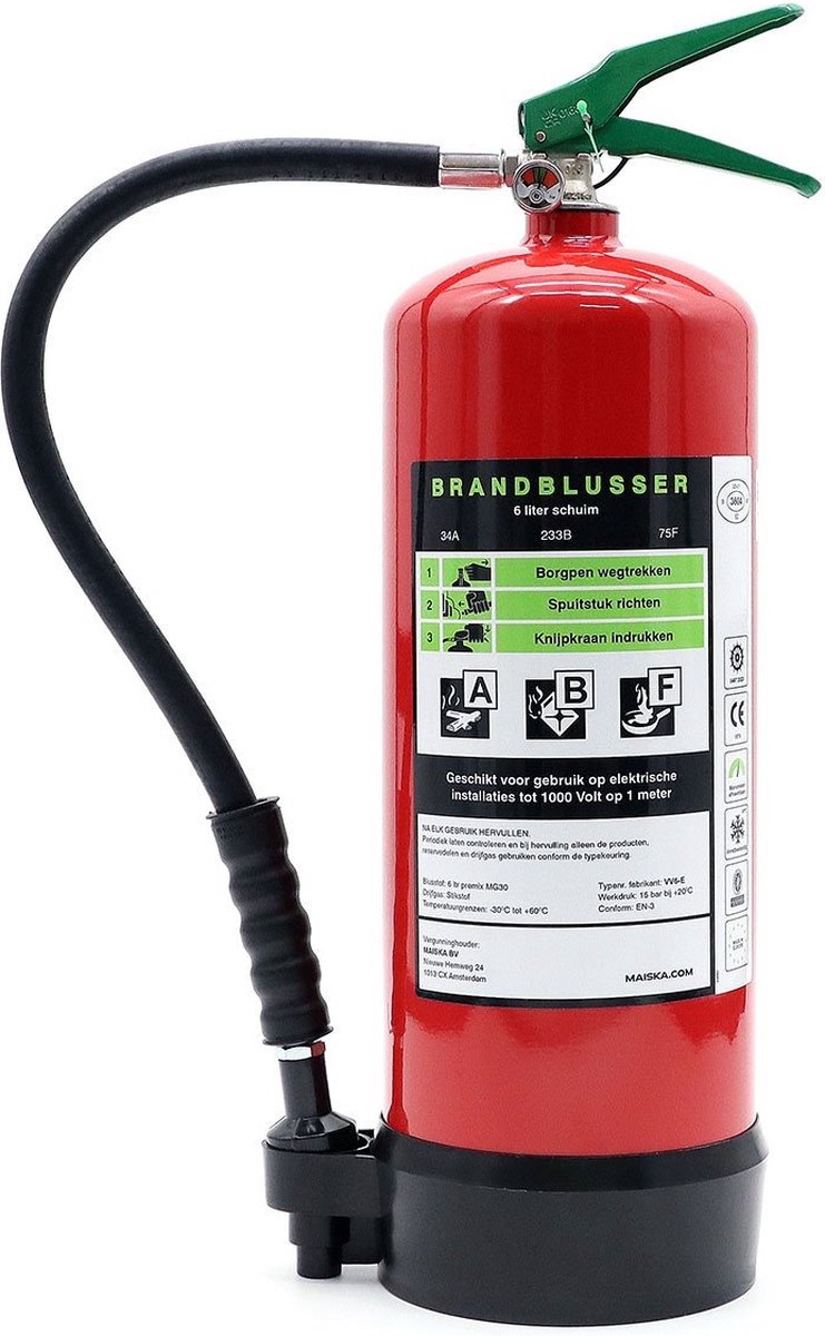 Schuimblusser 6 Liter vorstvrij - Schuimblusser 6 Liter vorstvrij