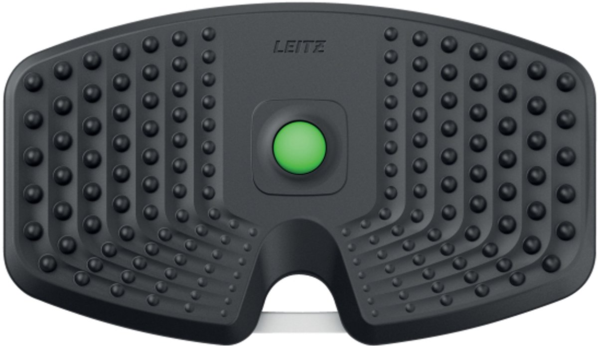 Leitz 65870089 Anti-vermoeidheidsmat (b x h x d) 540 x 65 x 310 mm Met genopt oppervlak, Met rubberlaag, Met wipfunctie, Ergonomisch Donkergrijs