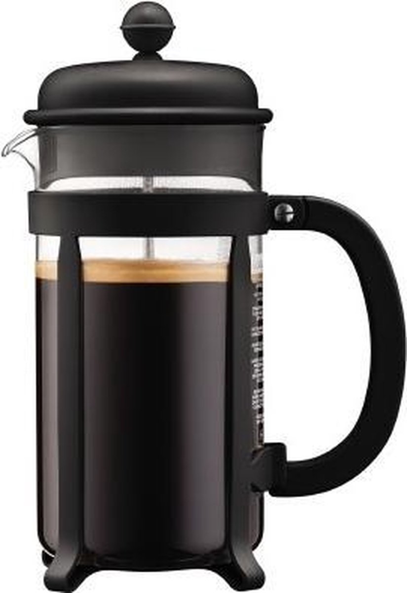 bodum PRESS JAVA Cafetière Transparant, Zwart Capaciteit koppen: 8