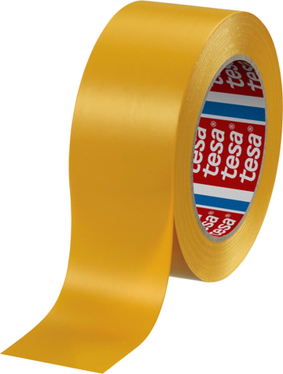 tesa 4169 04169-00058-94 Vloermarkeringstape tesa Geel (l x b) 33 m x 50 mm 6 stuk(s)