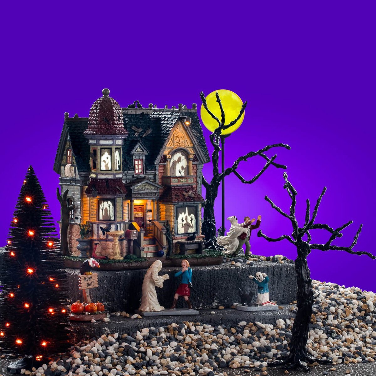 Halloweenminiatuur The House Of Shadows Kit 17x56x27 cm - Lemax