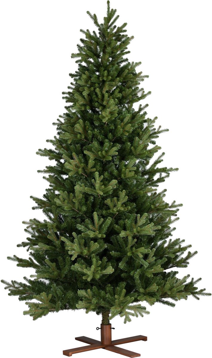 Kunstkerstboom Vermont DB met houten voet 152 cm - National tree company