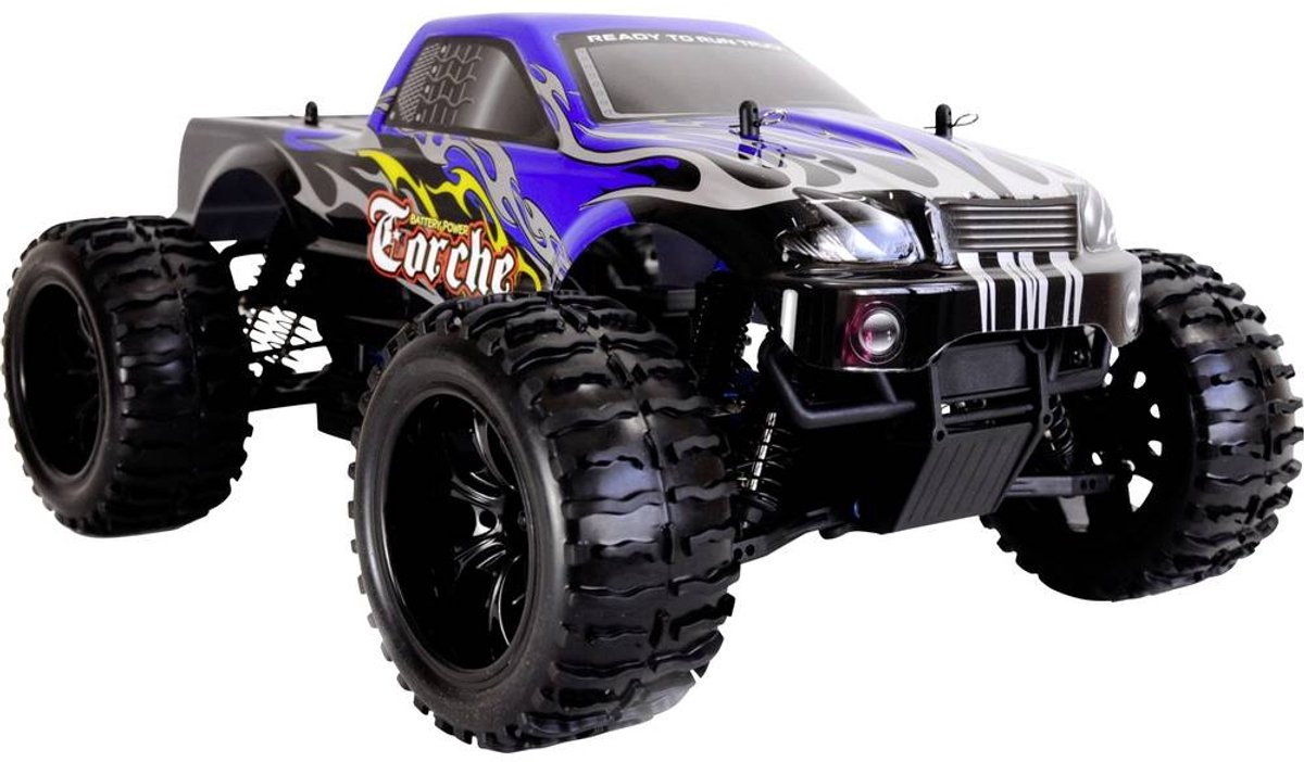 Amewi Torche Brushless 1:10 RC auto Elektro Monstertruck 4WD RTR 2,4 GHz Incl. accu en lader