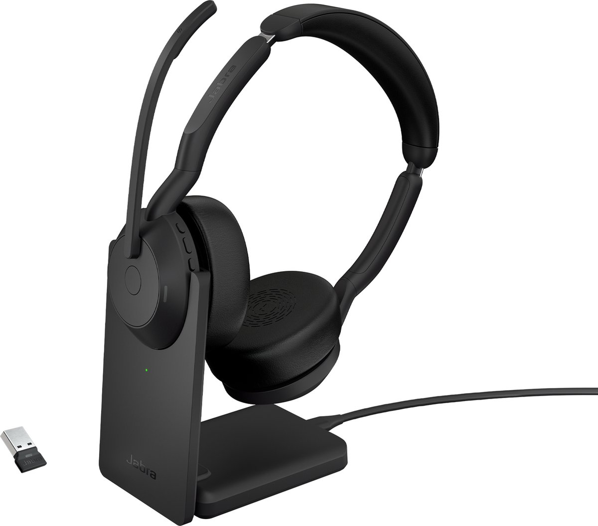 Jabra JABRA Evolve2 55 Link 380/390a UC Stereo On Ear headset Zwart Computer