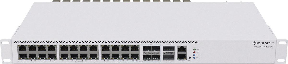 Mikrotik CRS326-4C+20G+2Q+RM netwerk-switch Managed Gigabit Ethernet (10/100/1000) Grijs
