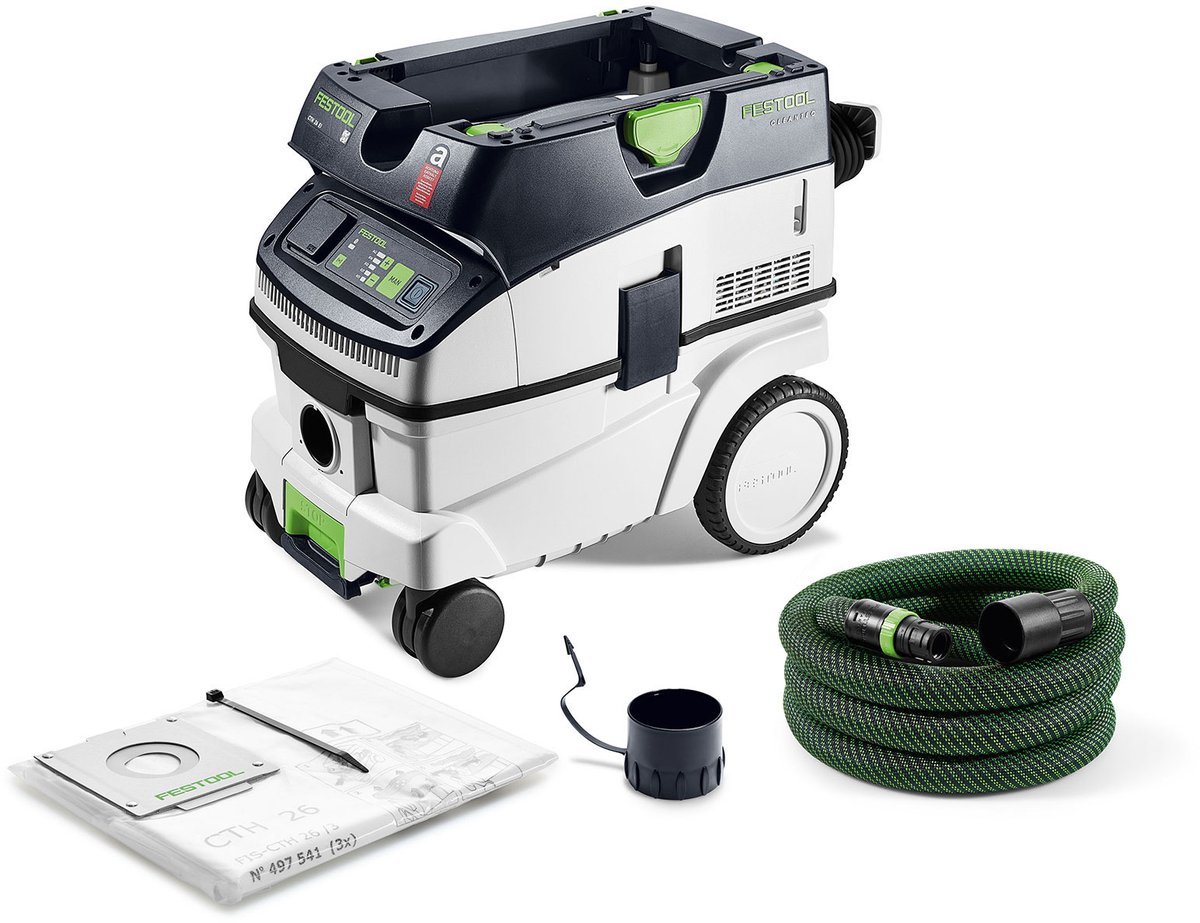 Festool CTH 26 EI Bouwstofzuiger - 1200W - Klasse H - 26L