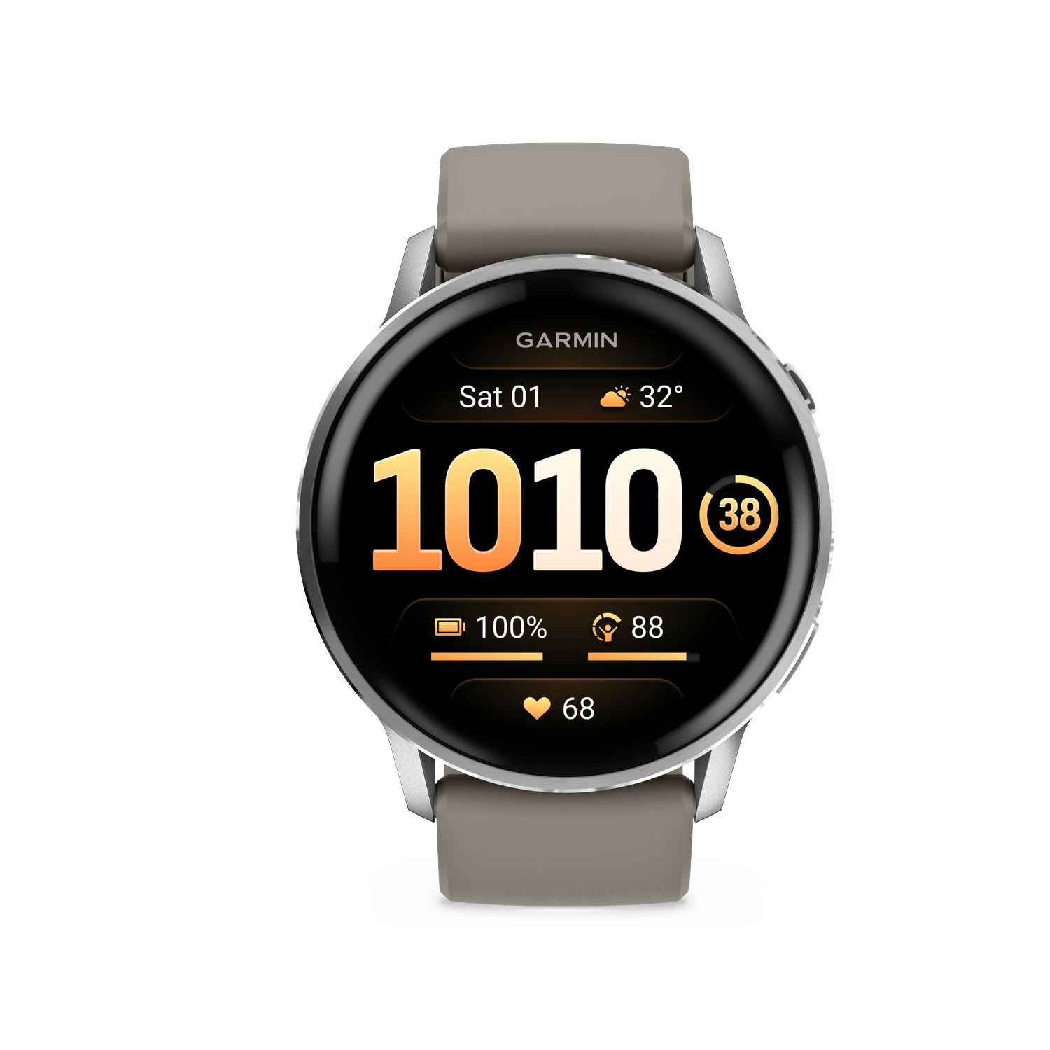 Garmin Venu 4 45mm Zilver/grijs Smartwatch Grijs