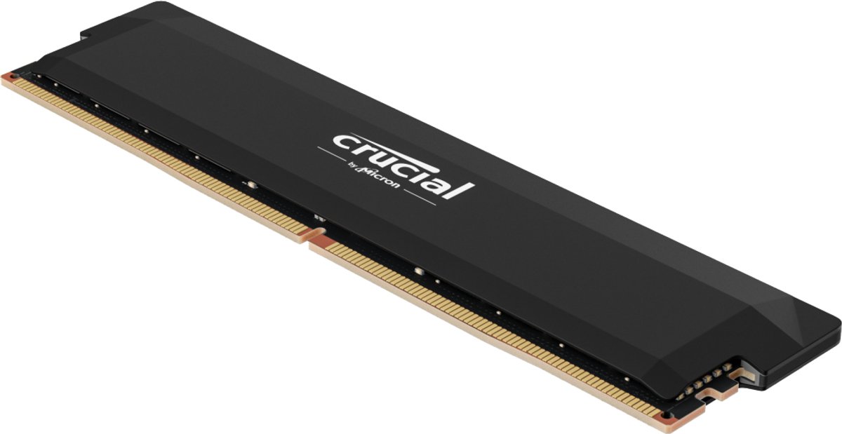 Crucial Crucial Pro - DDR5 - Modul - 16 GB - DIM Werkgeheugenmodule voor PC DDR5 16 GB 1 x 16 GB On-die ECC 3200 MHz 288-pins DIMM CL38 CP32G64C40U5B