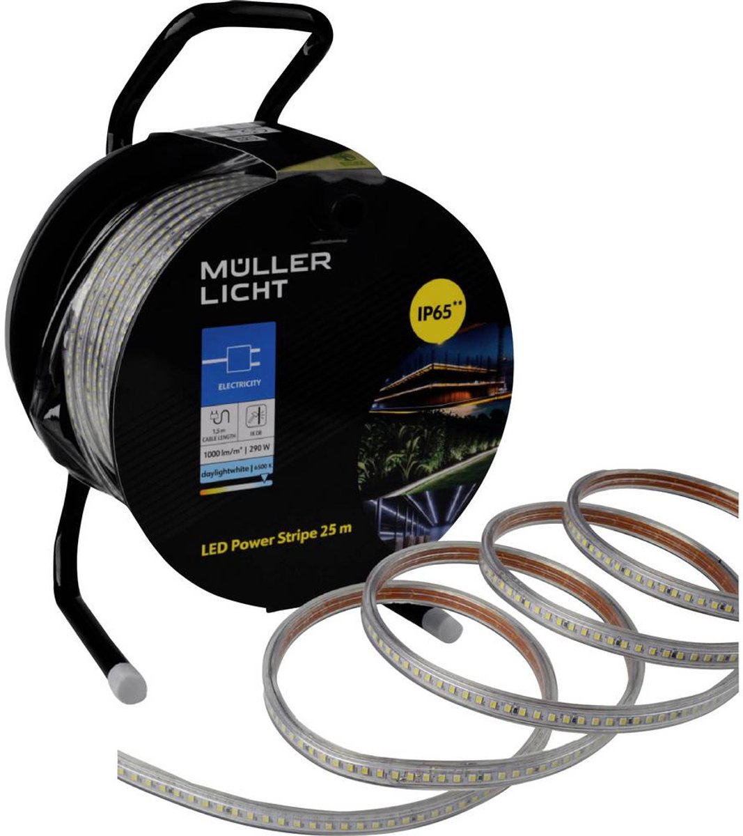 Müller-Licht 21600028 LED-strip 230 V 25 m Daglichtwit 1 stuk(s)