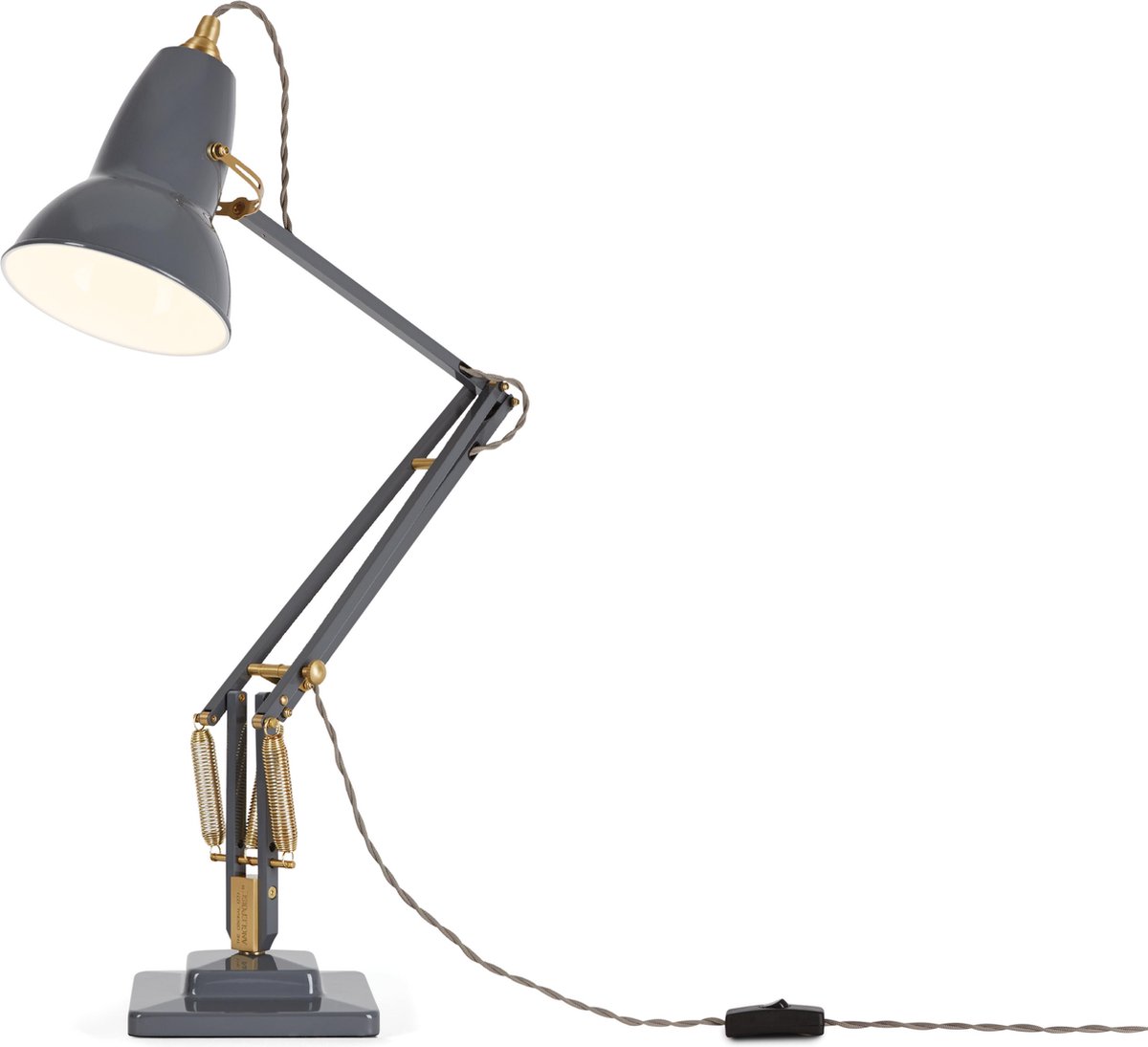 Anglepoise - Original 1227 Brass Bureaulamp Elephant Grey